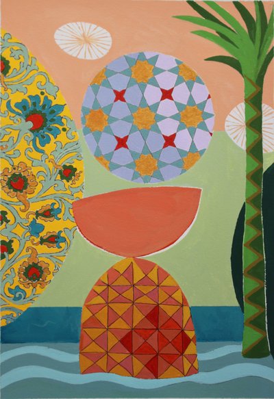 A Delicate Balance, 2022 (akril archív akvarell papíron) alkotó: Frances Ferdinands