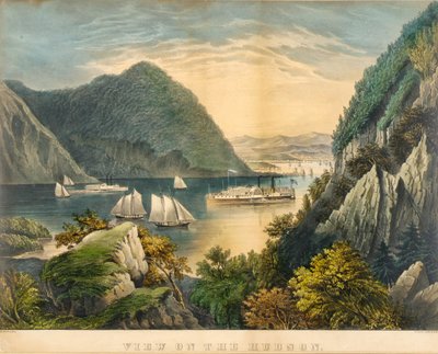 Kilátás a Hudsonra alkotó: Frances Flora Bond Palmer