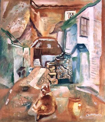 Purbeck udvar, reggel alkotó: Frances Hodgkins