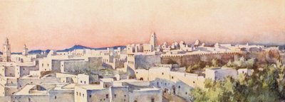 Este, Kairouan (színes litográfia) alkotó: Frances Nesbitt