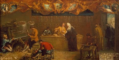 Az Arte dei Coroneri, 1750 körül (olaj, vászon) alkotó: Francesco (attr. to) Guardi