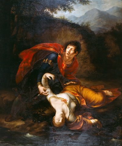 Rhadamistus a sérült Zenobiát az Araxes folyóba lökte, 1812. alkotó: Francesco Alberi