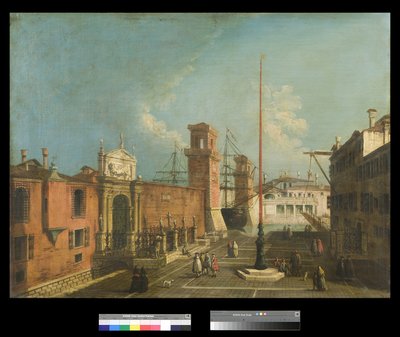 Campo és Porta Arsenale látképe, 1742-50 alkotó: Francesco Albotto