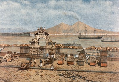 Santa Lucia strand, Nápolyban alkotó: Francesco Aversano
