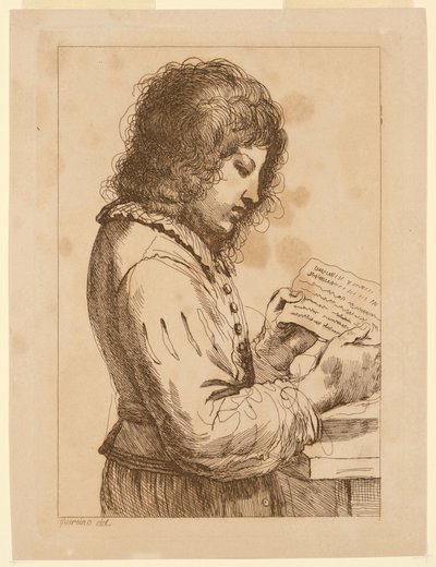 Olvasó fiú alkotó: Francesco Bartolozzi