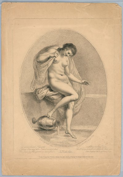 Naiad (fürdőbe lépő nő) alkotó: Francesco Bartolozzi