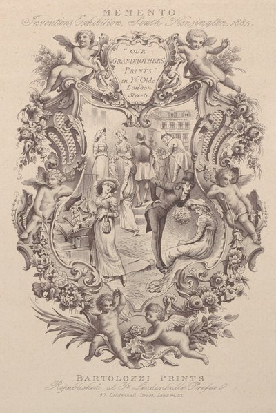 Advertisement for Memento, Inventions Exhibition, South Kensington, 1885, ca. 1885. alkotó: Francesco Bartolozzi