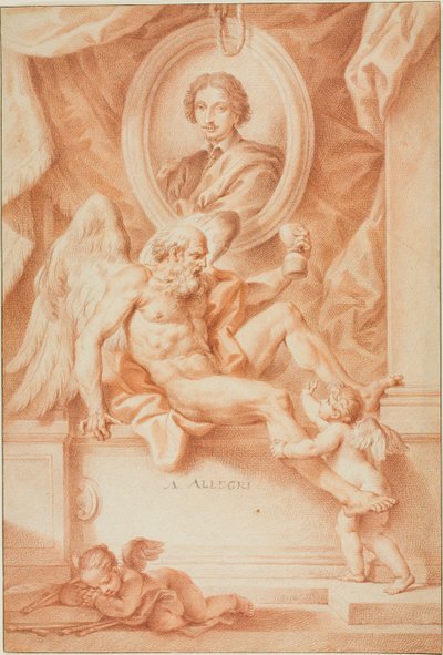 Az idő allegóriája egy festő tiszteletére (Claude Lorrain) alkotó: Francesco Bartolozzi