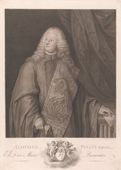 Aloysis Pisanus, lovag és Diri Marcus helytartója alkotó: Francesco Bartolozzi
