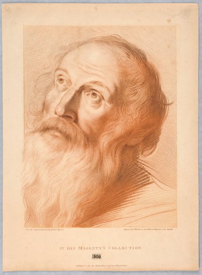 Egy öregember feje alkotó: Francesco Bartolozzi