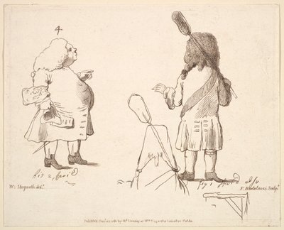 Lord Melcombe és Lord Winchelsea karikatúrái, 1781. december 22. alkotó: Francesco Bartolozzi