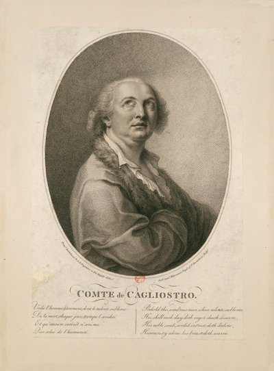 Alessandro di Cagliostro gróf 1743-1795. alkotó: Francesco Bartolozzi