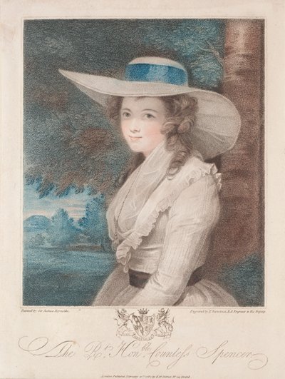 Spencer grófnő, 1787. alkotó: Francesco Bartolozzi