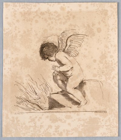 Ámor darttal alkotó: Francesco Bartolozzi