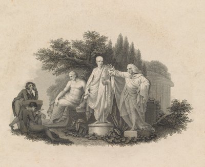 Demosthenes, Cicero és William Pitt, Chatham grófja, 1750-1815. alkotó: Francesco Bartolozzi