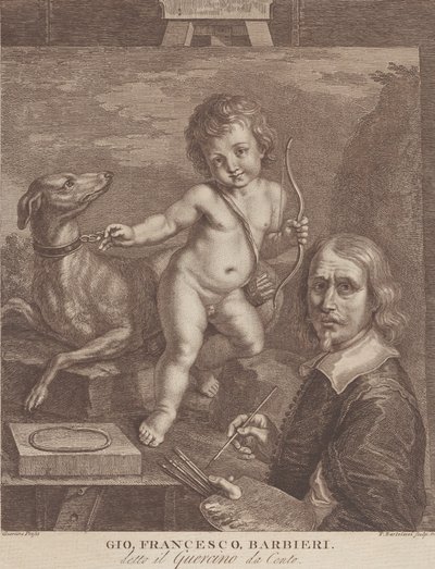 Guercino önarckép, 1790-99. alkotó: Francesco Bartolozzi