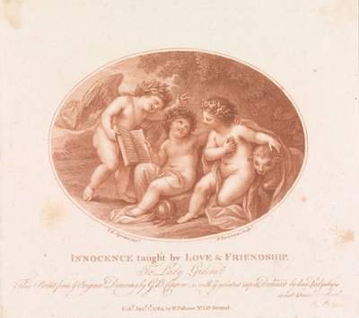 Unschuld gelehrt durch Liebe und Freundschaft alkotó: Francesco Bartolozzi
