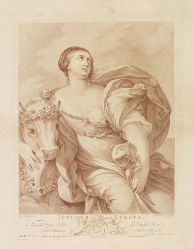 Jupiter és Európa Jupiter és Európa (cím a tárgyon) alkotó: Francesco Bartolozzi
