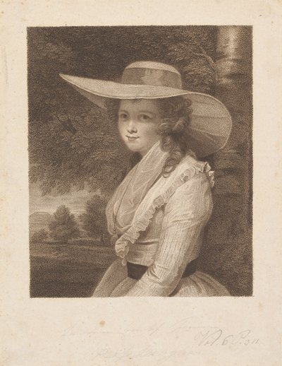 Lavinia Spencer (született: Bingham), Spencer grófnő alkotó: Francesco Bartolozzi