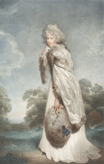 Elizabeth Farren kisasszony, Derby grófnője, 1792., 1792. alkotó: Francesco Bartolozzi