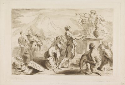 Noé áldozata Ó- és Újszövetség Castiglionének (sorozat címe) alkotó: Francesco Bartolozzi