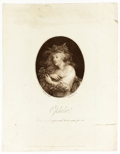 Ophelia alkotó: Francesco Bartolozzi