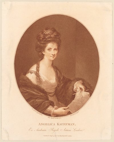 Porträt von Angelika Kauffmann alkotó: Francesco Bartolozzi