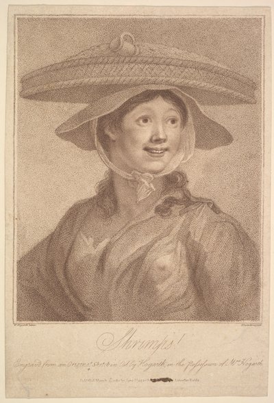 Shrimps!, [1782. március 25.], újra kiadva 1790-ben. alkotó: Francesco Bartolozzi