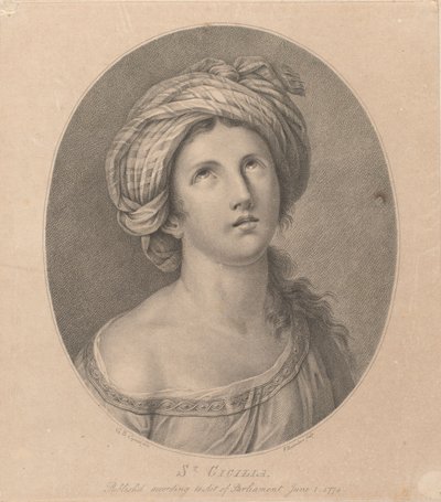 Szent Cecília alkotó: Francesco Bartolozzi