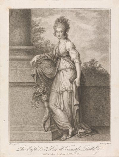 Harriet Bulkeley vikomtnő, méltóságos asszony alkotó: Francesco Bartolozzi