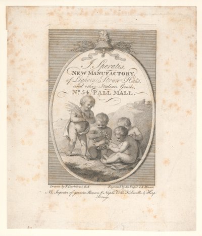 Kereskedelmi kártya alkotó: Francesco Bartolozzi