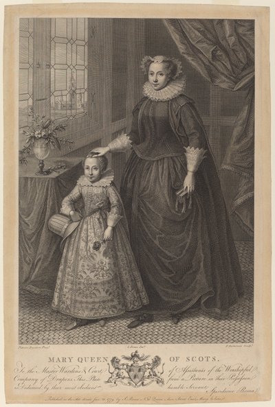 Mária, skótok királynője alkotó: Francesco Bartolozzi after Federico Zuccaro