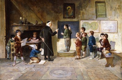 Az iskolaterem, alkotó: Francesco Bergamini