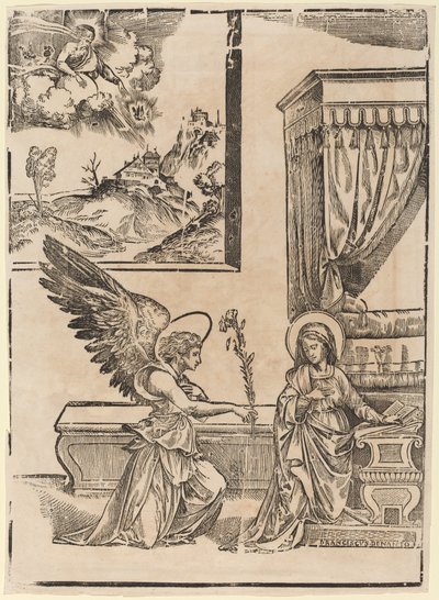 Az Angyali üdvözlet alkotó: Francesco Denanto