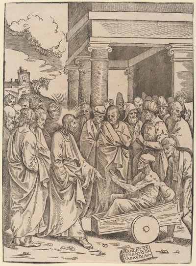 Lázár feltámasztása alkotó: Francesco Denanto