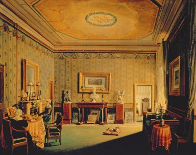 Szalon a Barbierrini-házban, 1830-40-es évek alkotó: Francesco Diofebi