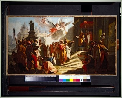 Szűzanya bemutatása alkotó: Francesco Fontebasso