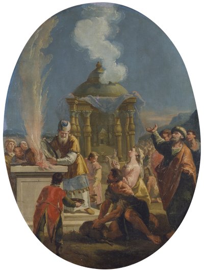 Áron áldozata, Francesco Fontebasso alkotó: Francesco Fontebasso