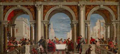 Az ünnep a Levi-házban, 1720-1769 alkotó: Francesco Fontebasso
