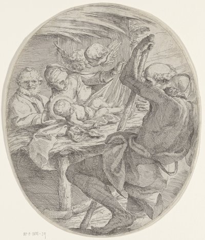 Krisztus születése alkotó: Francesco Giovane
