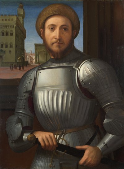 Páncélos férfi portréja, c. 1510 alkotó: Francesco Granacci
