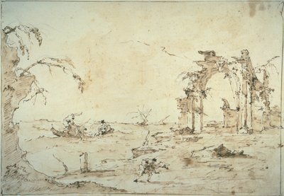 Capriccio viharral a lagúnán alkotó: Francesco Guardi