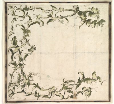 Tervezés keretező motívumhoz, 1712-93. alkotó: Francesco Guardi.
