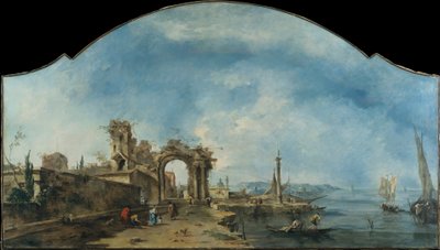 Fantasztikus táj, 1765 körül (olaj, vászon) alkotó: Francesco Guardi