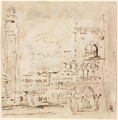 Piazza San Marco a Doges-palotával, 1773-1778. alkotó: Francesco Guardi