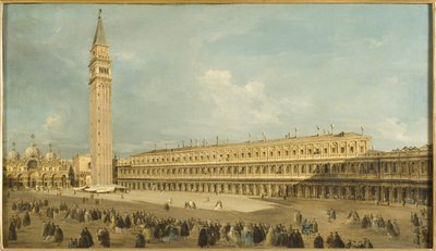 Place Saint Marc, Venezia - Piazza San Marco, Velence, készítette Guardi, Francesco (1712-1793). Olajfestmény. Mérete: 50x85 cm. Nemzeti Múzeum Stockholm alkotó: Francesco Guardi