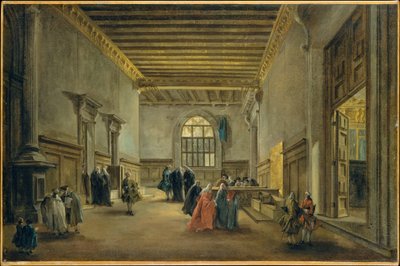 A Sala del Maggior Consiglio előcsarnoka alkotó: Francesco Guardi