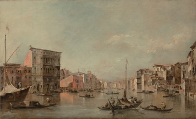 A velencei Canal Grande a Palazzo Bembóval alkotó: Francesco Guardi