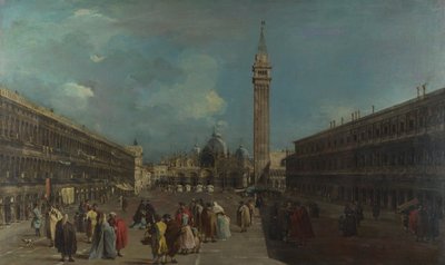 Velence, Piazza San Marco, 1760 körül alkotó: Francesco Guardi