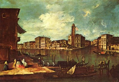 Velence, a Canal Grande, San Geremia, Palazzo Labia és a Cannaregio bejárata alkotó: Francesco Guardi